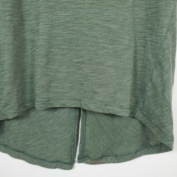 Calia by Carrie Underwood Peekaboo Twist Back Workout Top Short Sleeve Green M - Picture 5 of 10